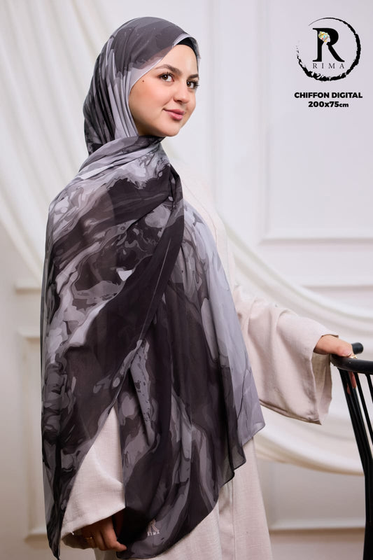 Digital Chiffon Scarf 2 Meters