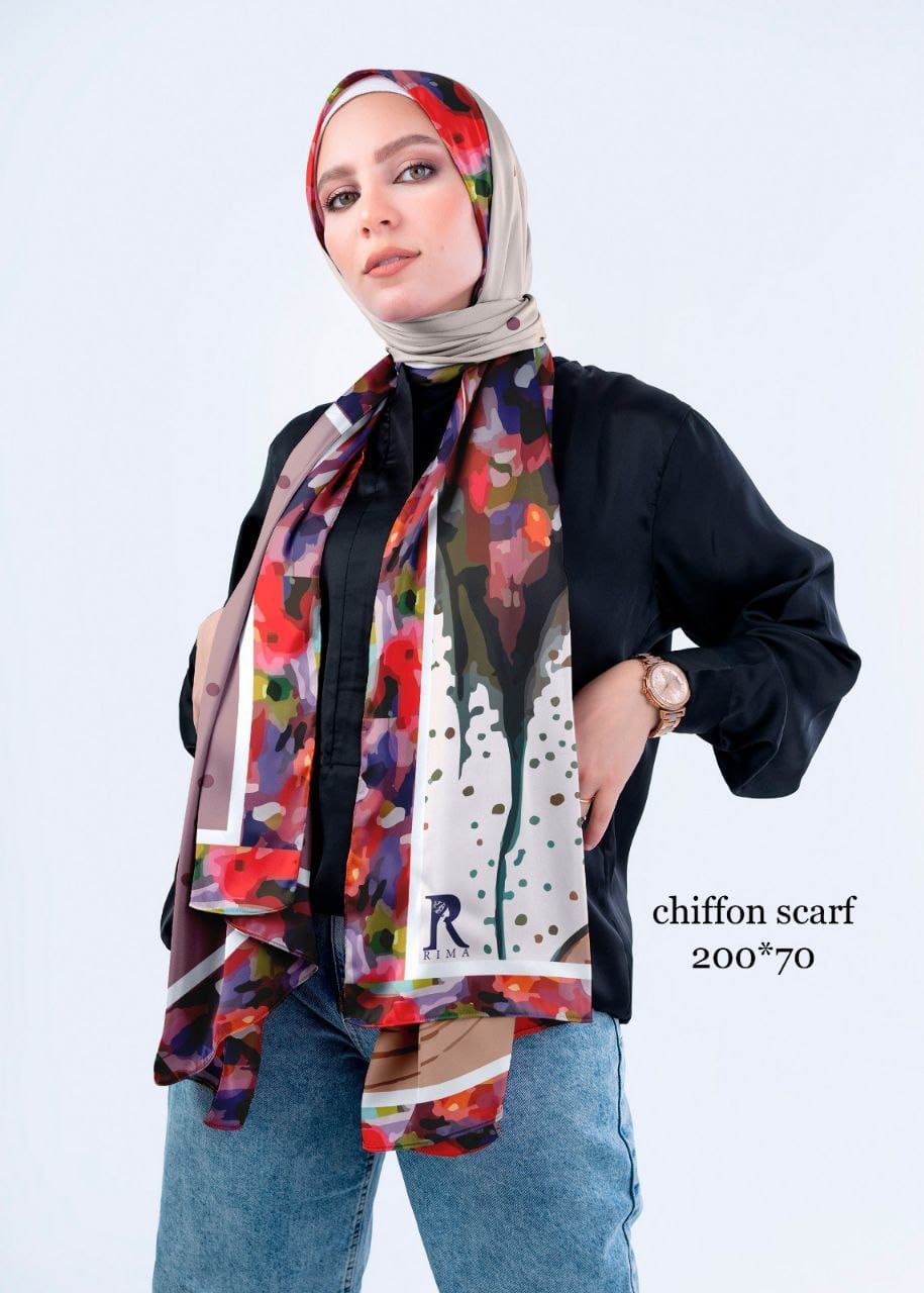 Digital Chiffon Scarf 2 Meters