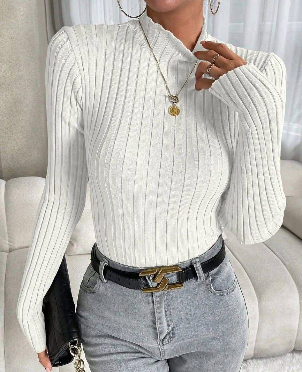 Women's Ribbed Basic Shirt