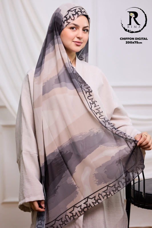 Digital Chiffon Scarf 2 Meters