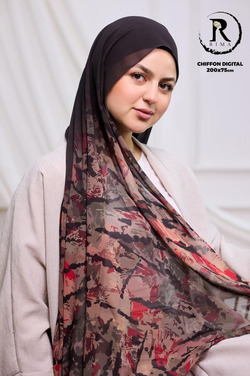 Digital Chiffon Scarf 2 Meters