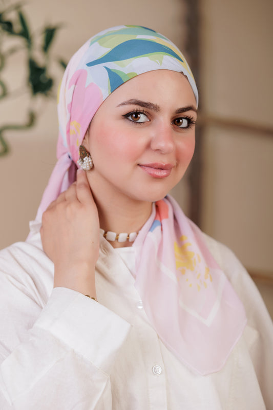 Printed Crepe Chiffon Scarf