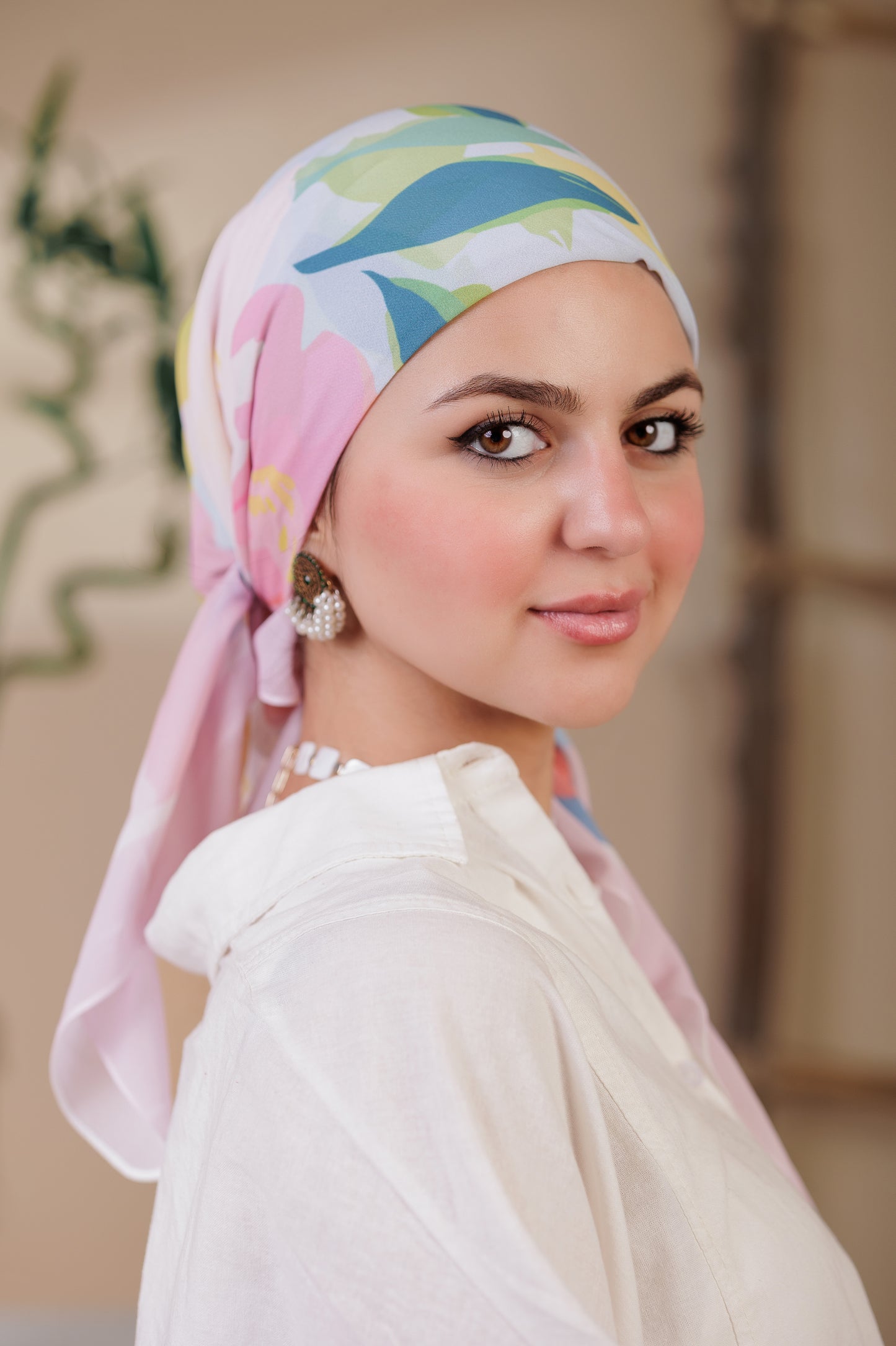 Printed Crepe Chiffon Scarf