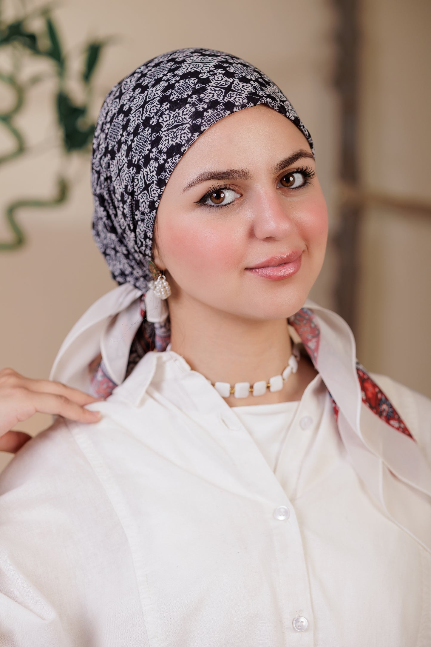 Printed Crepe Chiffon Scarf