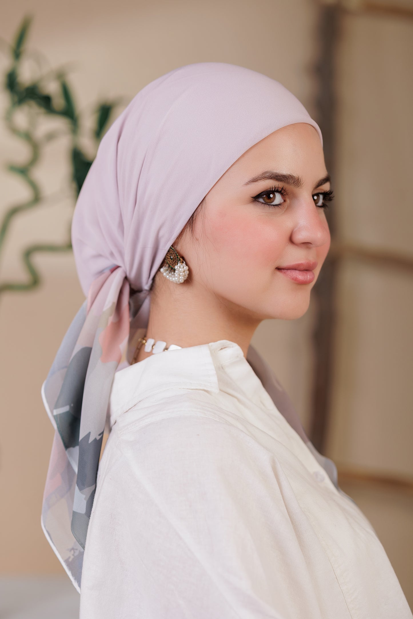 Printed Crepe Chiffon Scarf