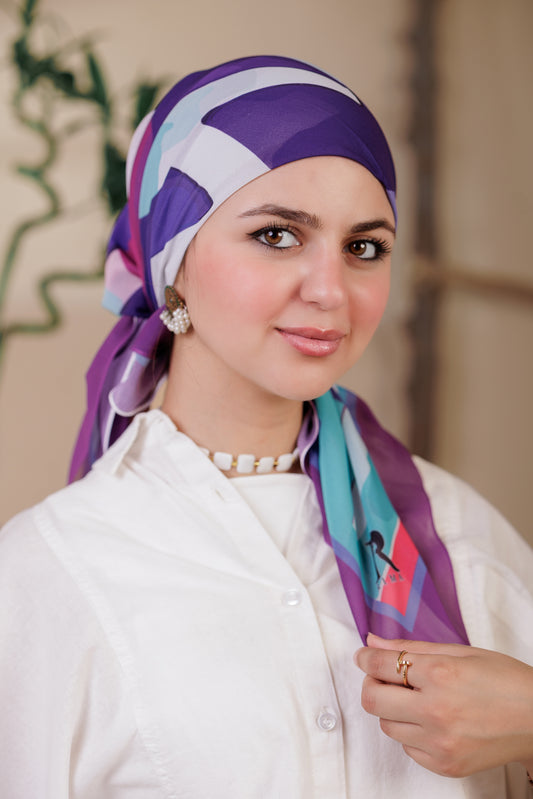 Printed Crepe Chiffon Scarf