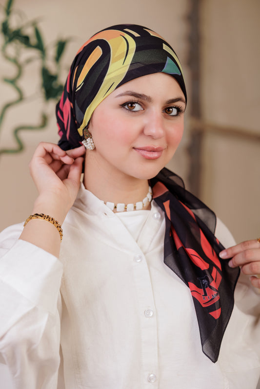 Printed Crepe Chiffon Scarf