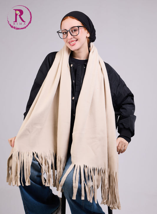 Beige Mohair Scarf Shawls