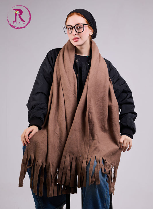 Brown Mohair Scarf Shawls