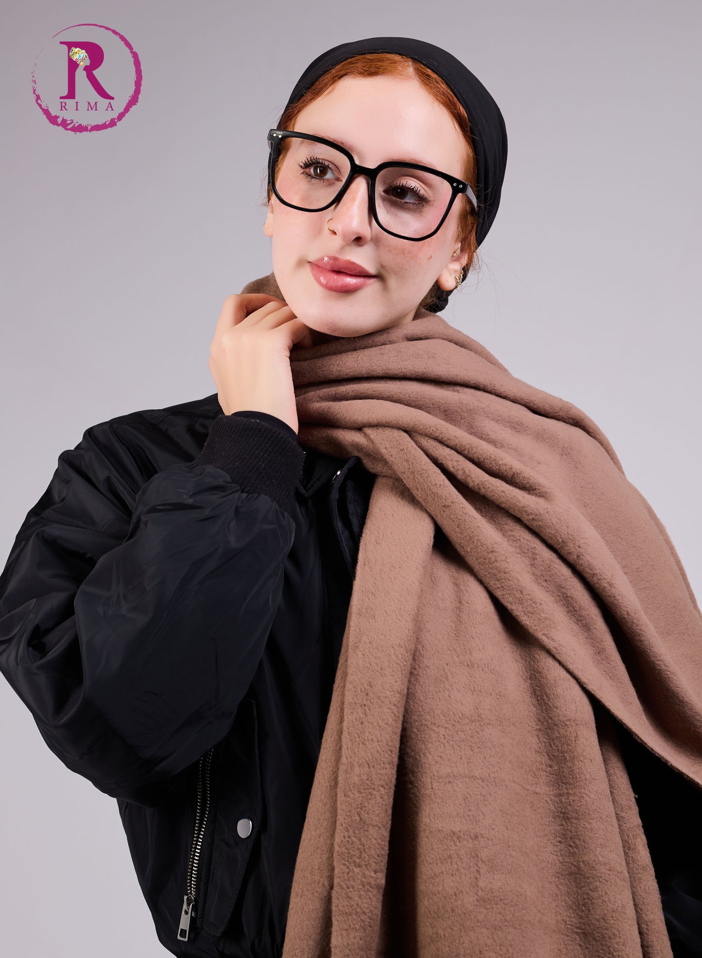 Brown Mohair Scarf Shawls