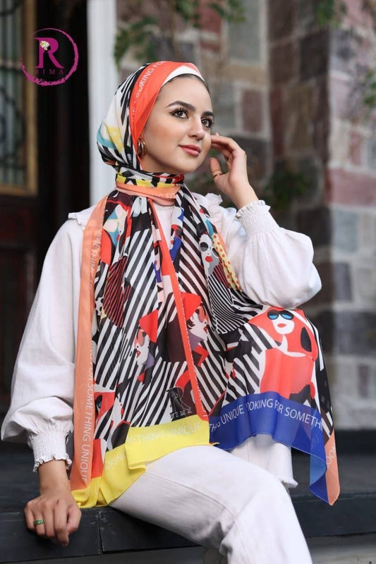 Digital Chiffon Scarf 2 Meters