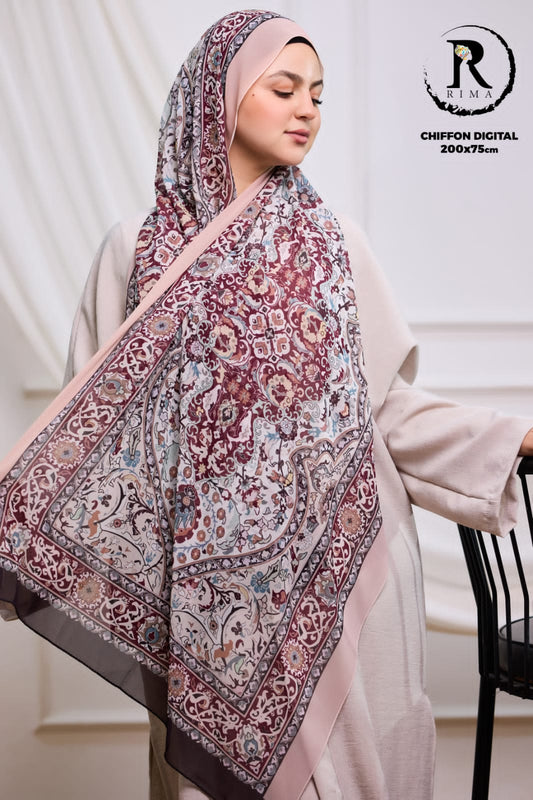 Digital Chiffon Scarf 2 Meters