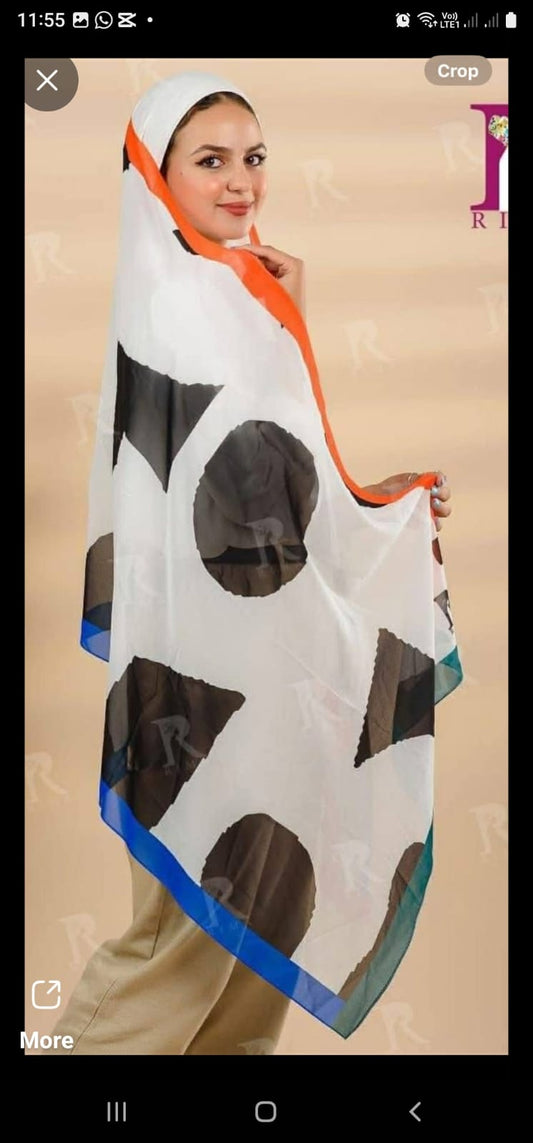 Digital Chiffon Scarf 2 Meters