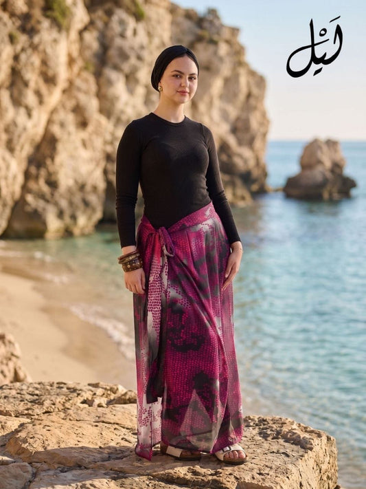 Printed Beach Cover-Up