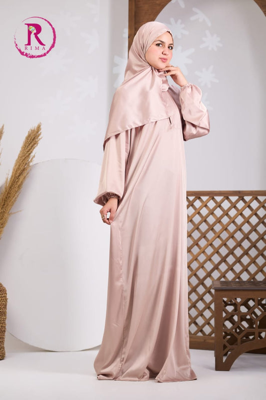Plain Satin Isdal - Cashmere
