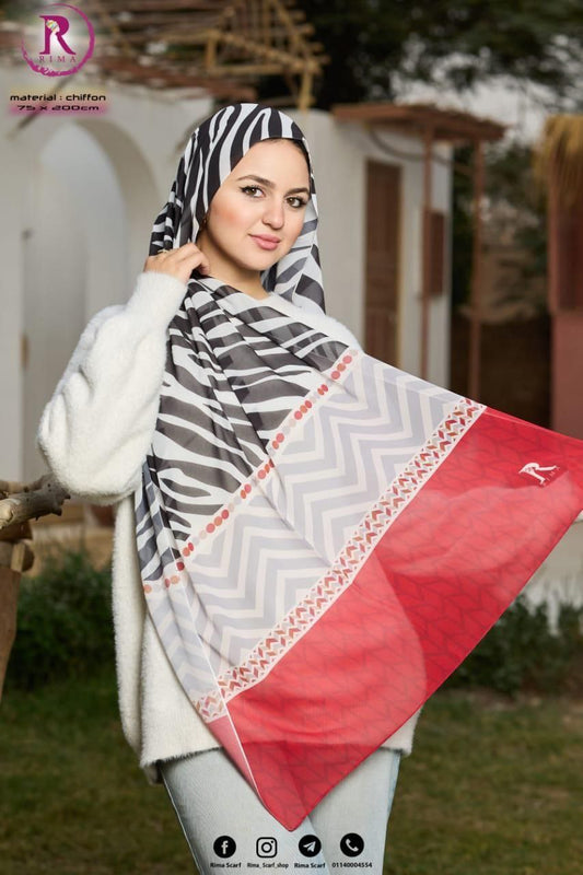 Digital Chiffon Scarf 2 Meters