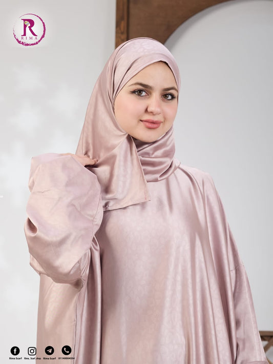 Plain Satin Isdal - blush pink