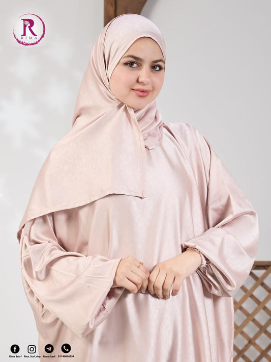 Plain Satin Isdal - Cashmere
