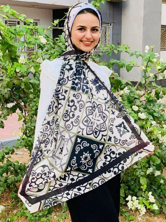 Digital Printed Chiffon Scarf