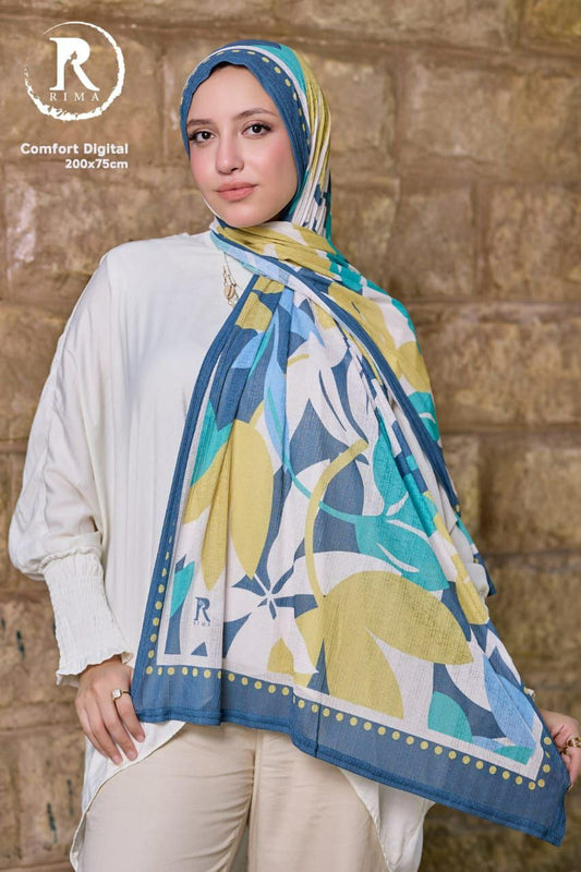 COTTAGE ART – Kuwaiti Digital Scarf