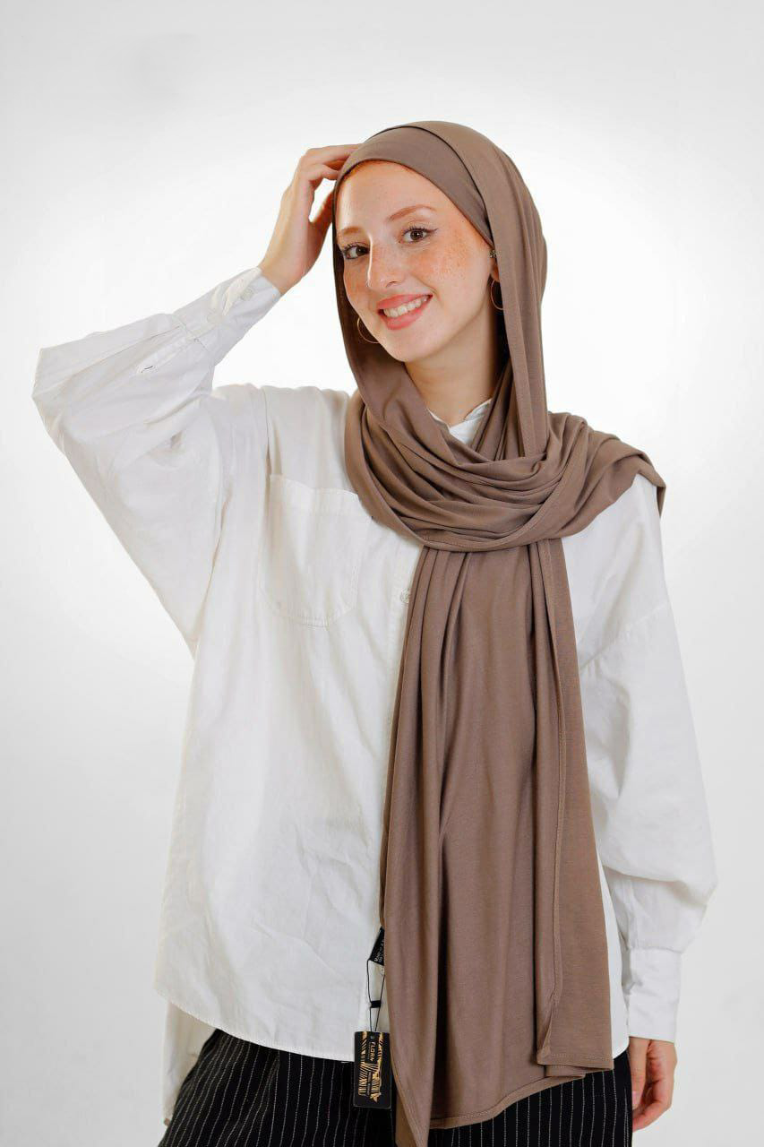 Gel Scarf With Bandana -(Cafe)