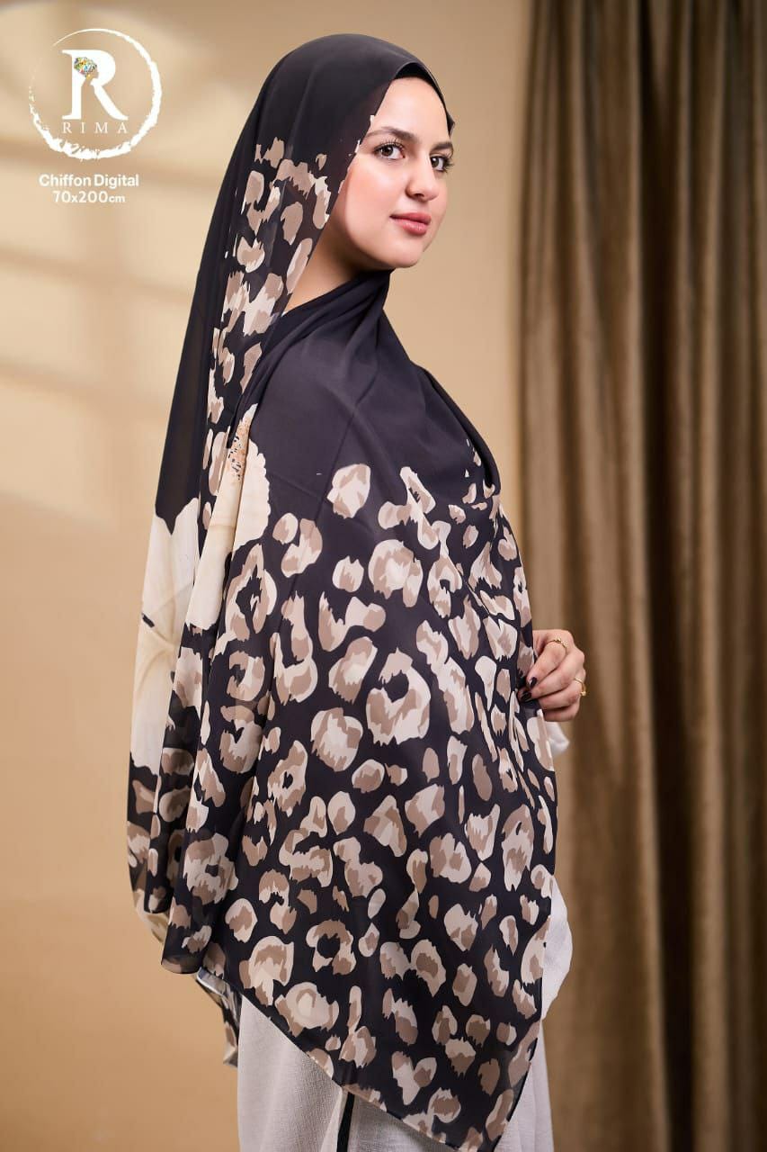Digital Printed Chiffon Scarf