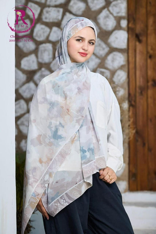 Digital Printed Chiffon Scarf