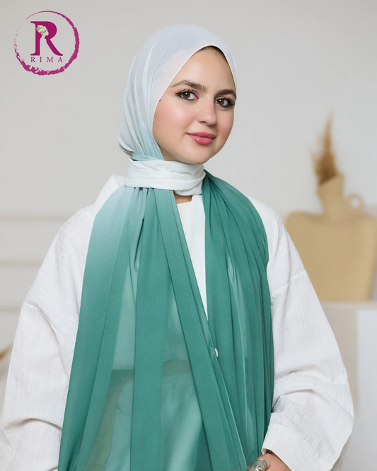 Gradient Chiffon Scarf