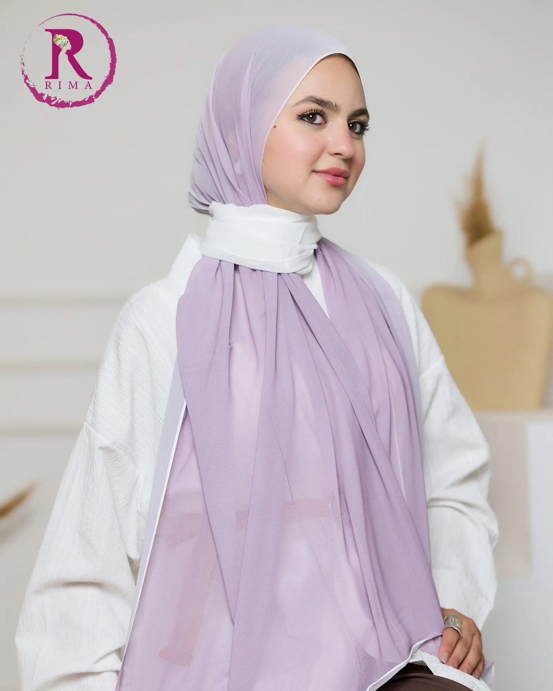 Gradient Chiffon Scarf