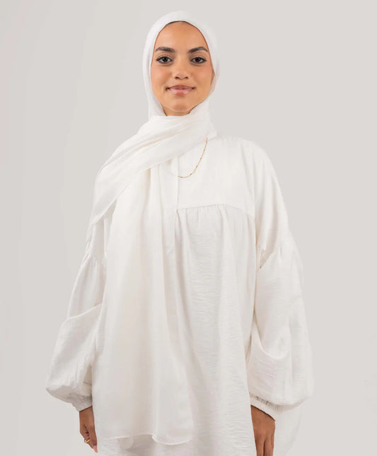 Modal Cotton Scarf -Off White