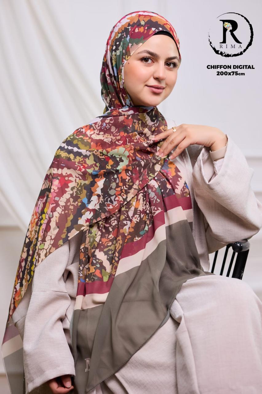 Digital Chiffon Scarf 2 Meters