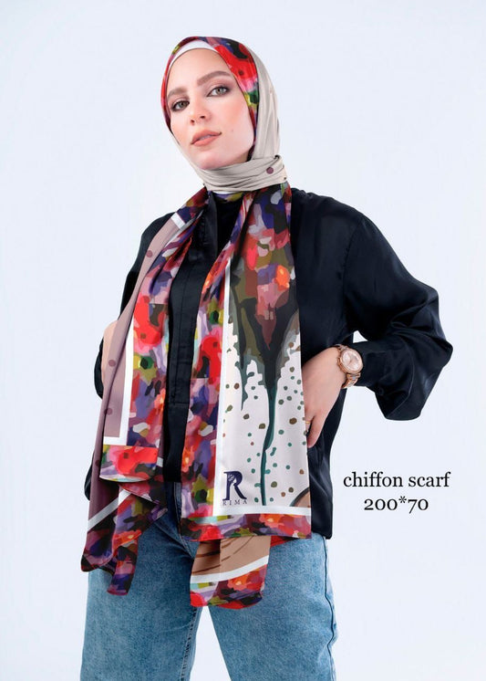 Digital Chiffon Scarf 2 Meters