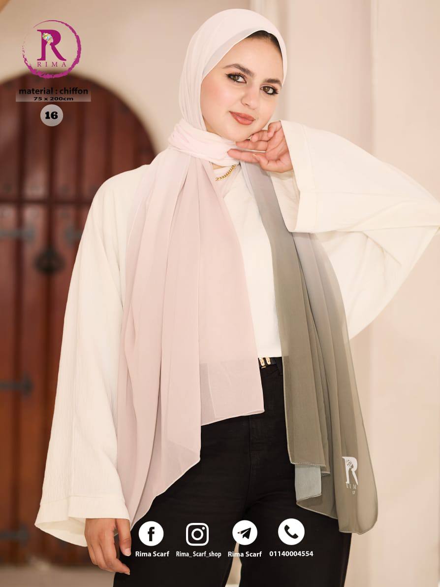 Chiffon Degrade Scarf