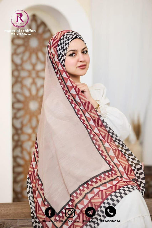 Digital Chiffon Scarf 2 Meters