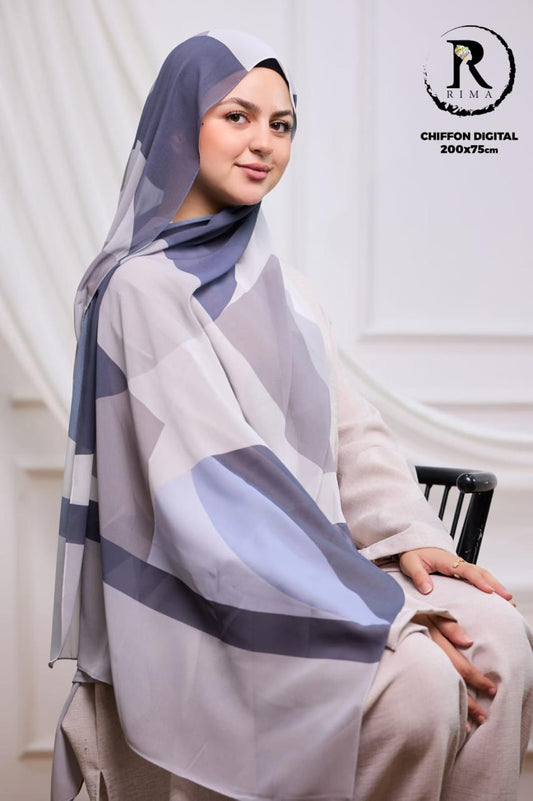 Digital Chiffon Scarf 2 Meters