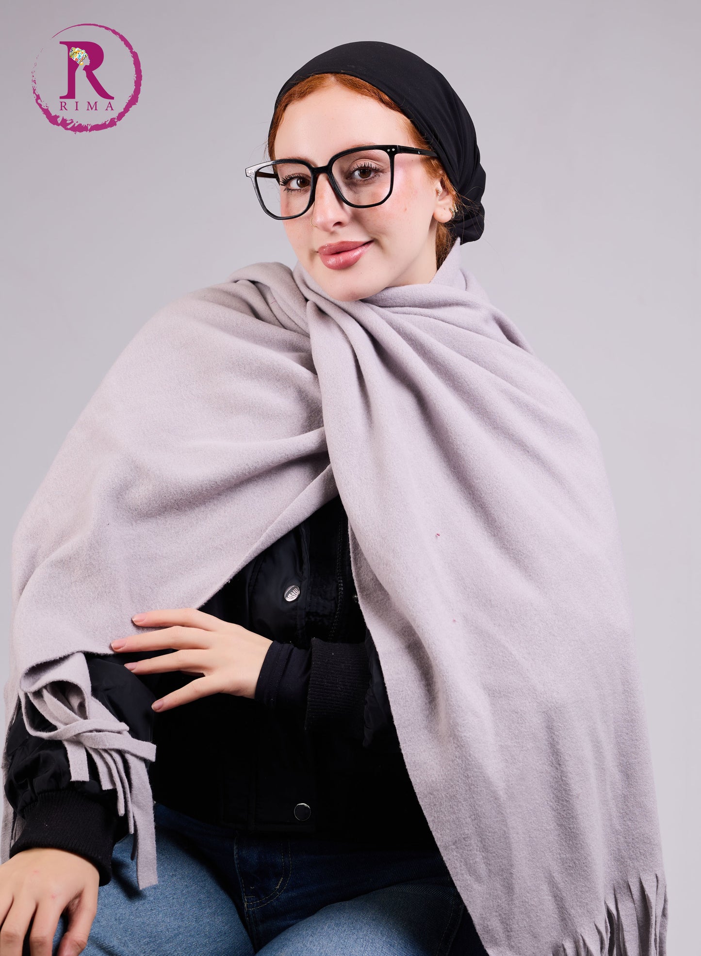 Grey Mohair Scarf Shawls