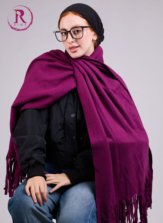 Purple Mohair Scarf Shawls