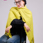 Lime Yellow Mohair Scarf Shawls
