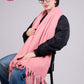 Pink Mohair Scarf Shawls