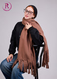 Chocolate Mohair Scarf Shawls