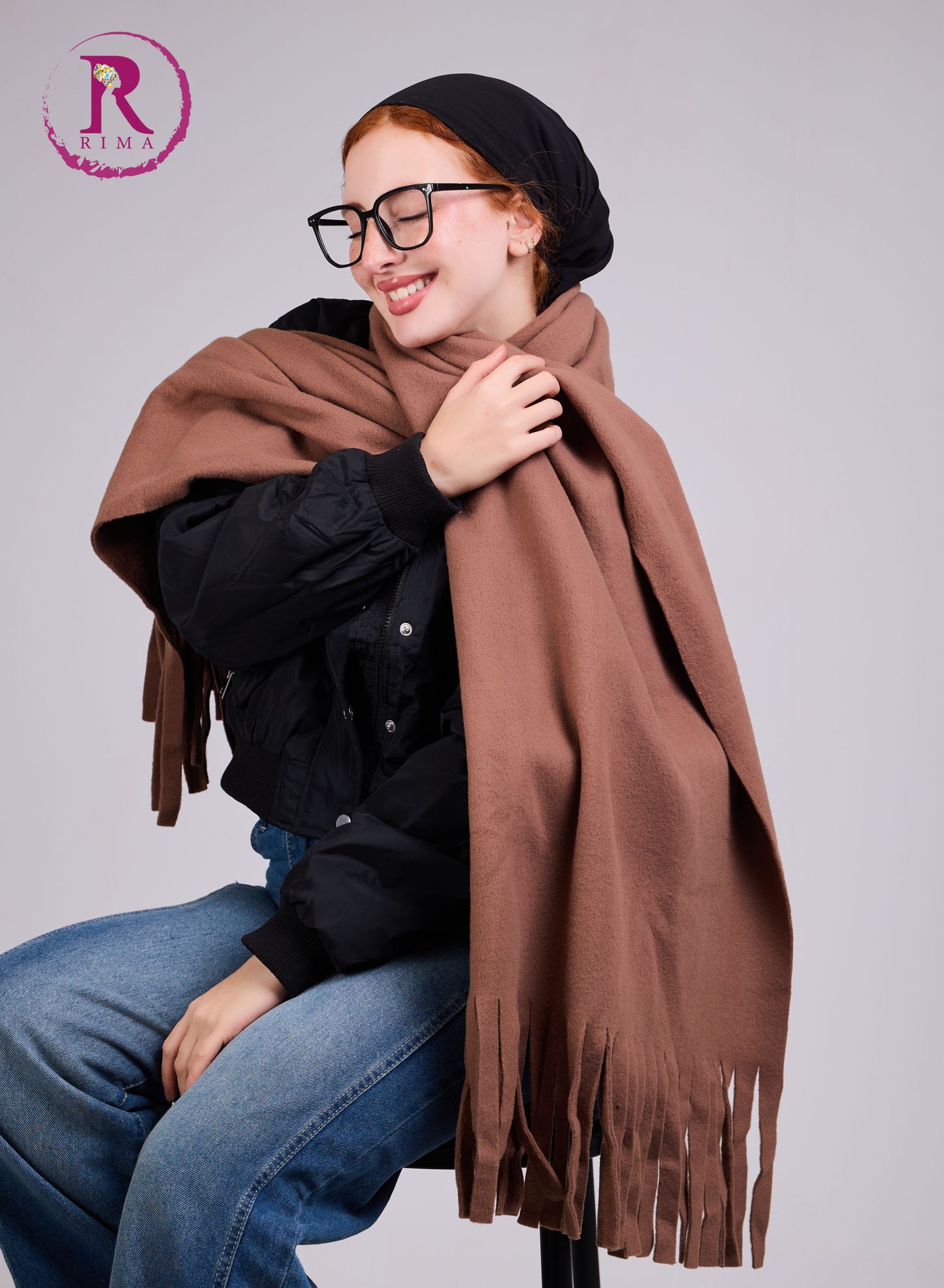 Chocolate Mohair Scarf Shawls