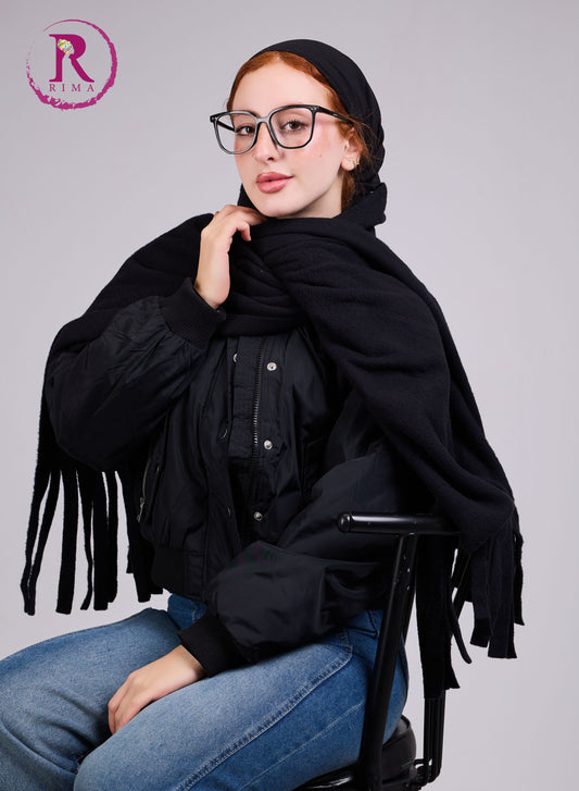 Black Mohair Scarf Shawls