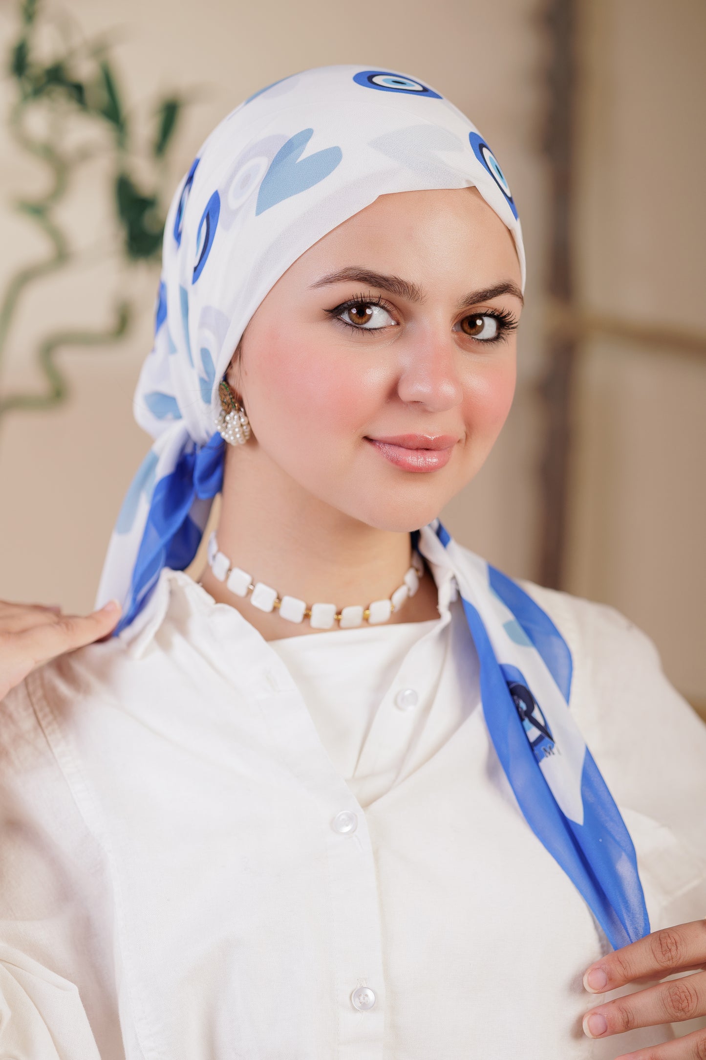 Printed Crepe Chiffon Scarf