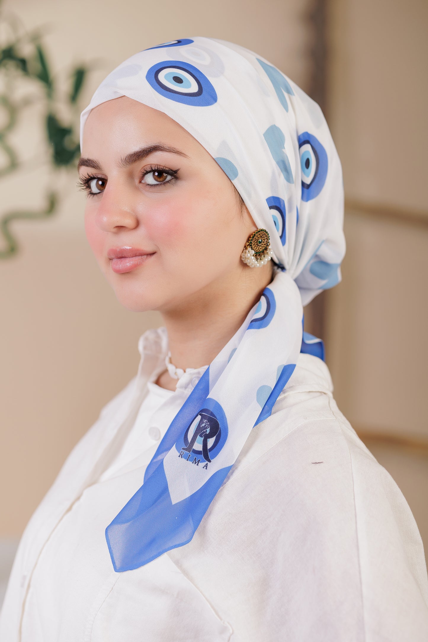 Printed Crepe Chiffon Scarf