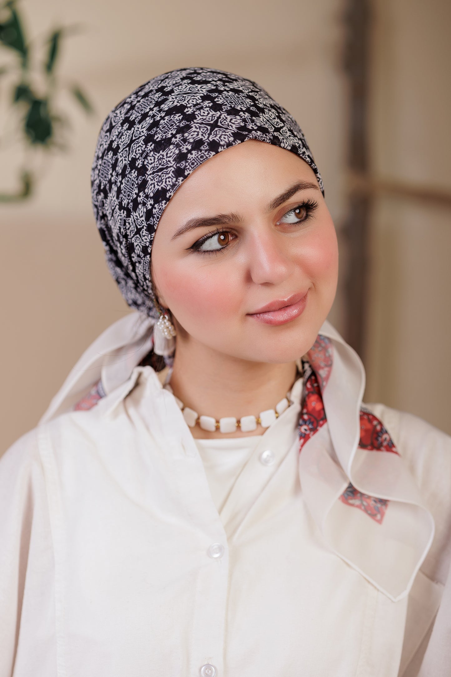 Printed Crepe Chiffon Scarf