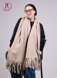 Sand Beige Mohair Scarf Shawls