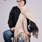 Sand Beige Mohair Scarf Shawls