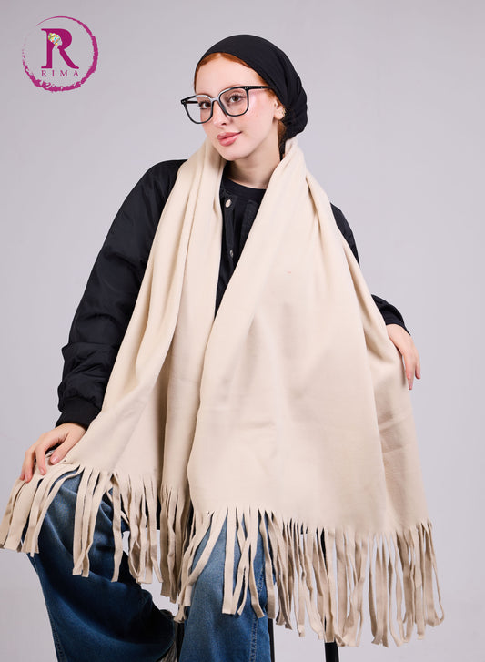 Beige Mohair Scarf Shawls