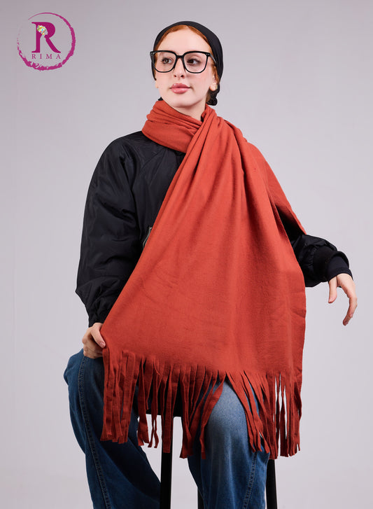 Rust Mohair Scarf Shawls