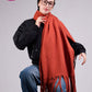Rust Mohair Scarf Shawls